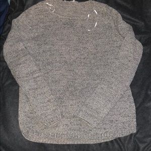 Cozy marled gray sweater